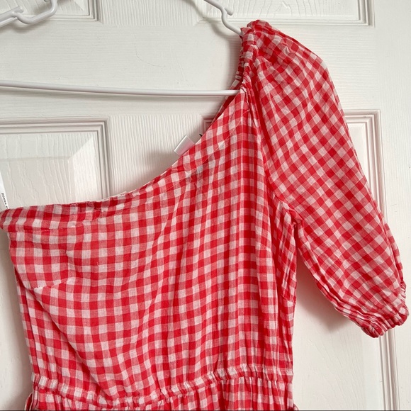 Donna Morgan | Short Sleeve Plaid Linen Midi Shirt Dress - Picture 8 of 10